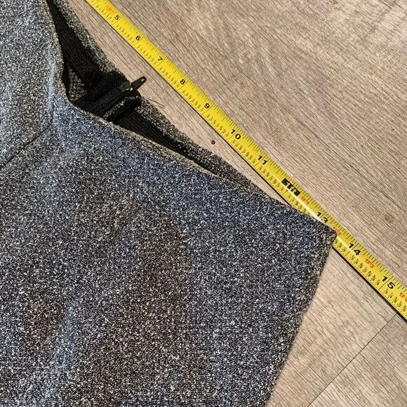 Vintage All That Jazz High Waisted Marled Grey Dress Pants Straight Flare - Picture 7 of 9